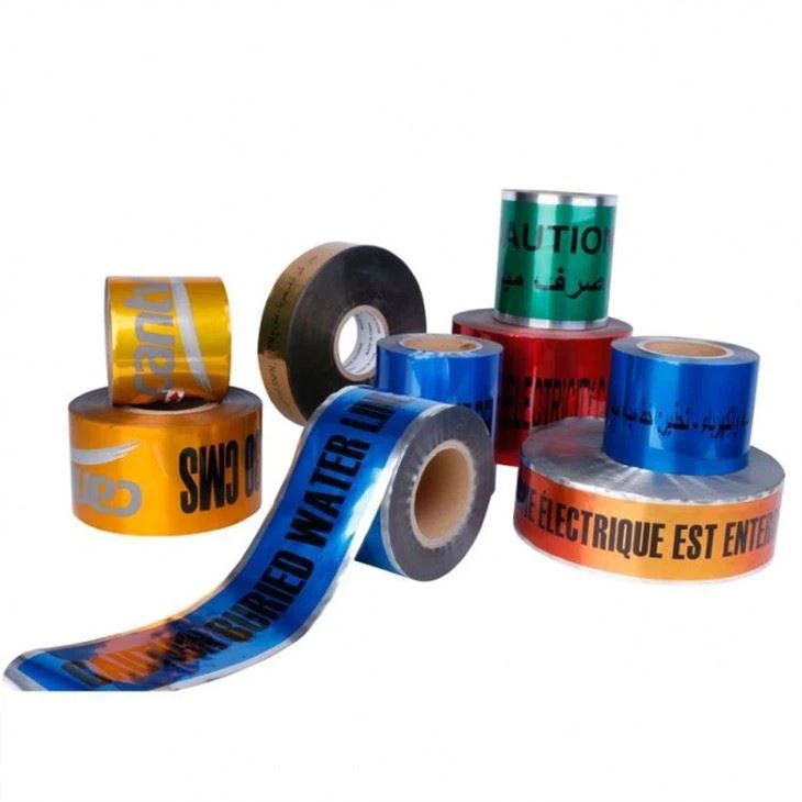 Warning tape for buried water main